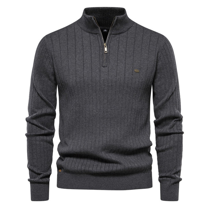 Oaklyn Half Zip Cotton Jumper