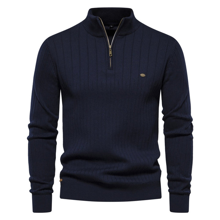 Oaklyn Half Zip Cotton Jumper