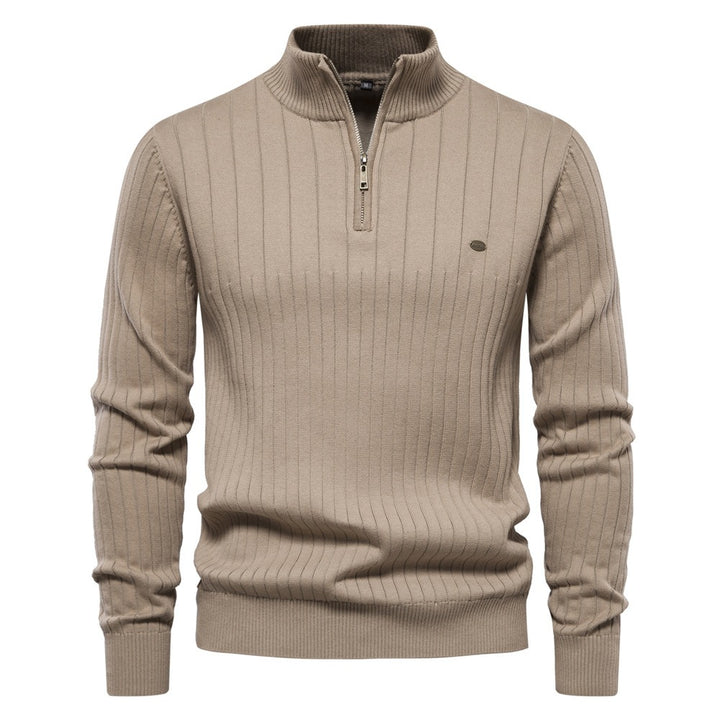 Oaklyn Half Zip Cotton Jumper