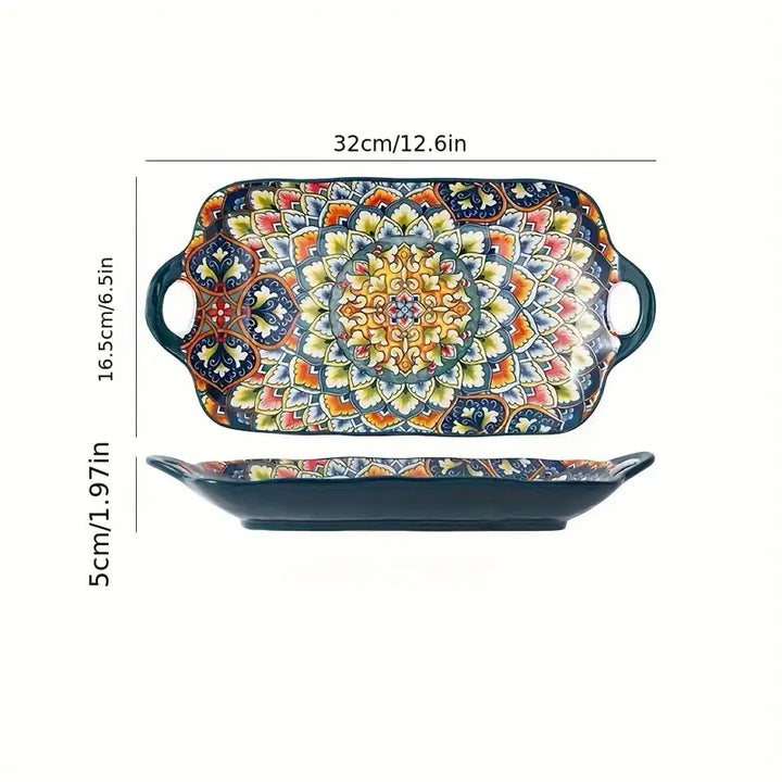 Ceramic Double Handle Serving Dishes