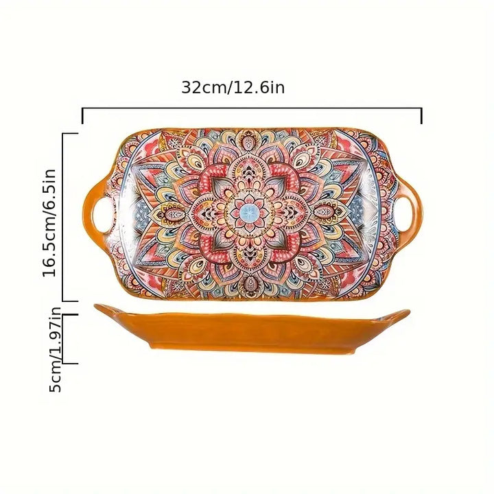 Ceramic Double Handle Serving Dishes