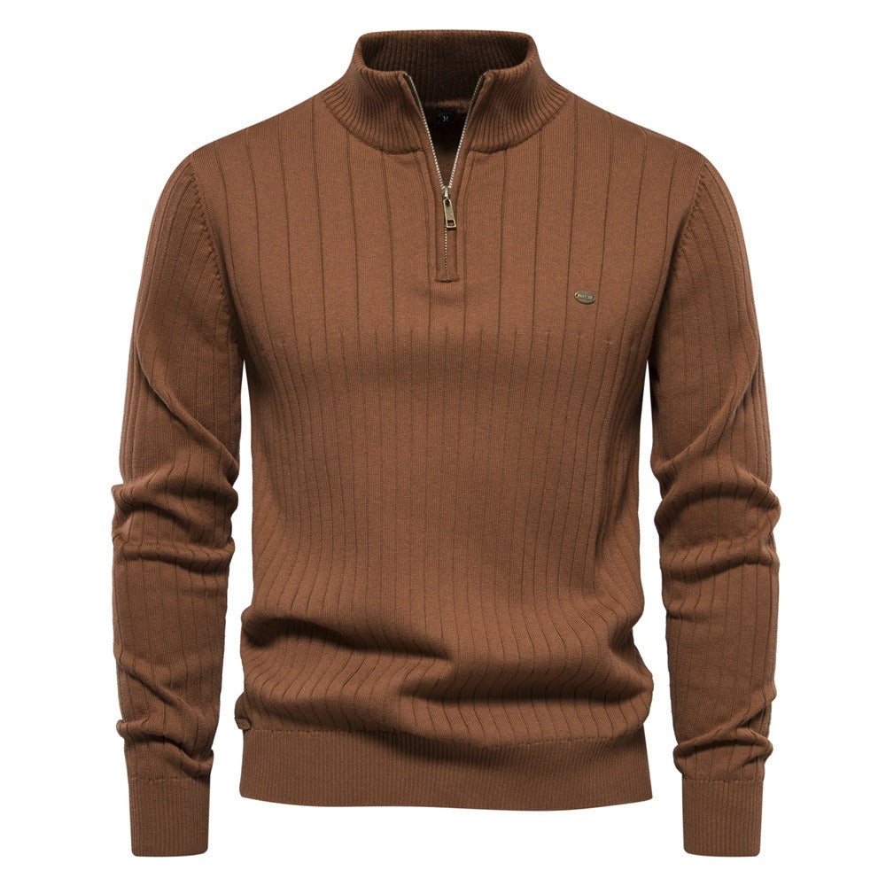 Oaklyn Half Zip Cotton Jumper