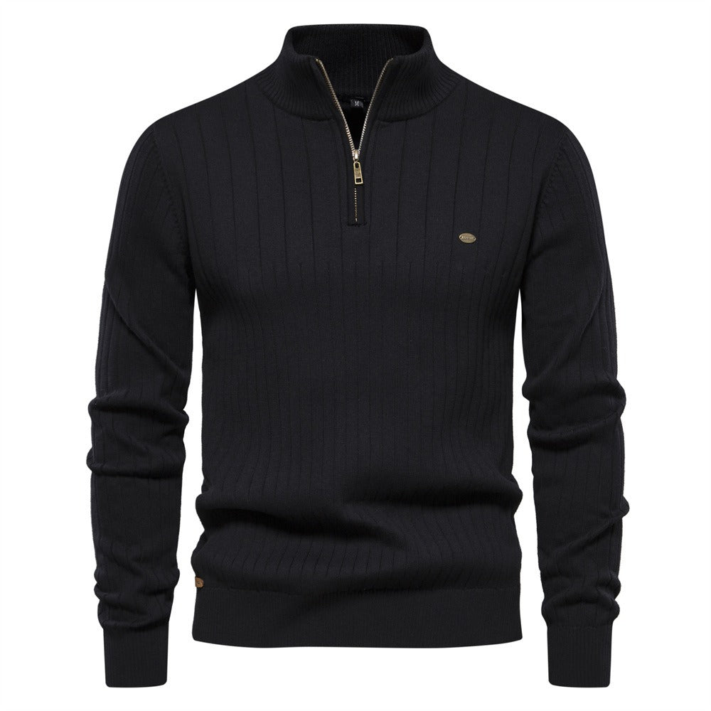 Oaklyn Half Zip Cotton Jumper