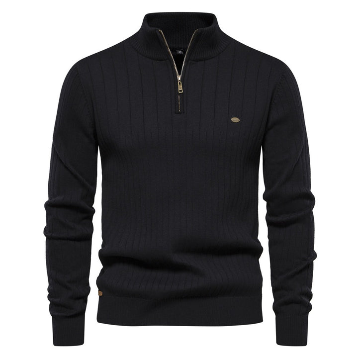 Oaklyn Half Zip Cotton Jumper