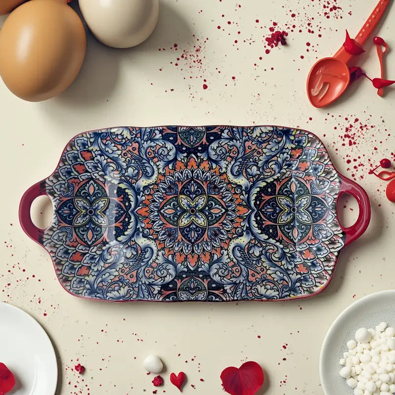 Ceramic Double Handle Serving Dishes