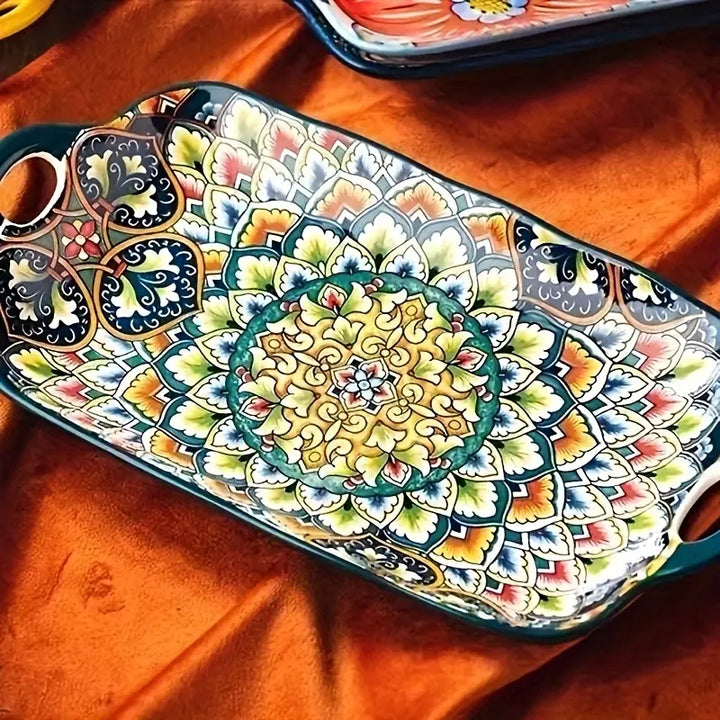 Ceramic Double Handle Serving Dishes