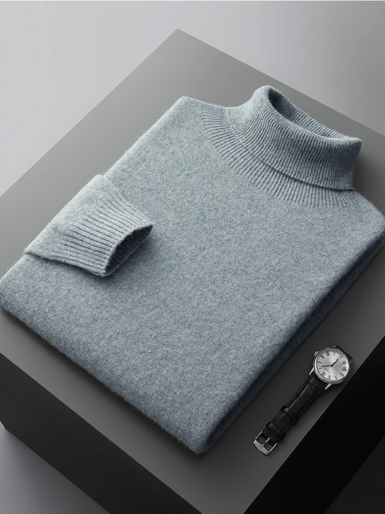 Napoli Men’s Merino Wool Turtleneck Sweater