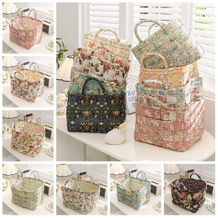 Fabric Storage Basket with Handles – Foldable, Stackable, Washable Organizer