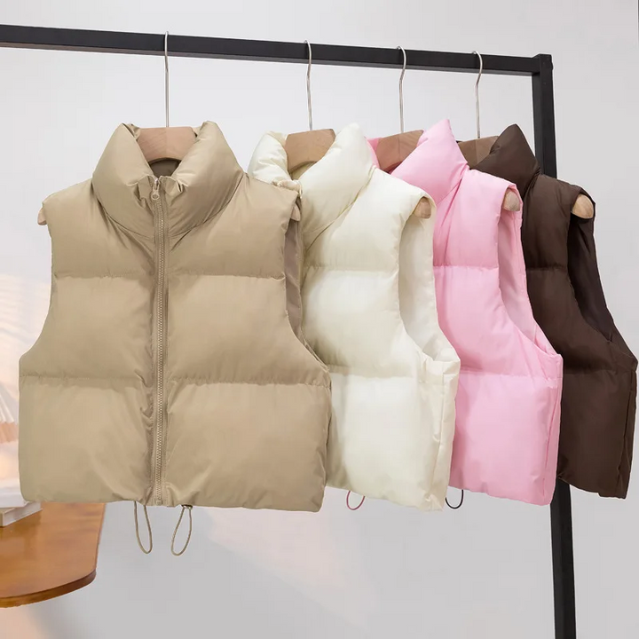 Indiana Women’s Puffer Vest Sleeveless Cotton Padded Jacket