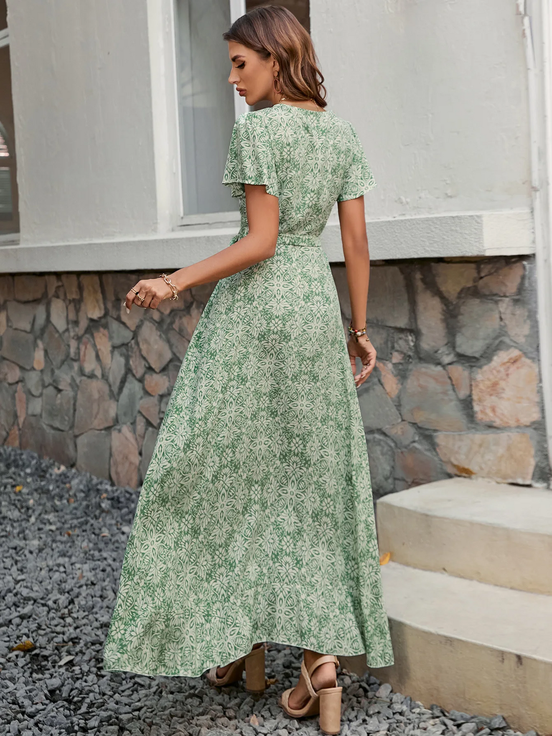 Zamora Short Sleeve Wrap Dress