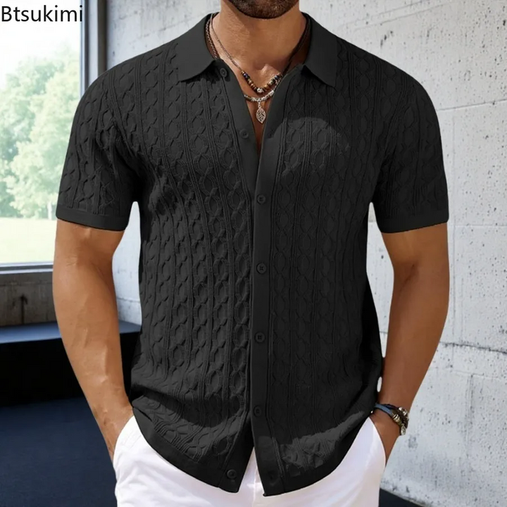 Latina Men’s Knitted Short Sleeve Polo Shirt