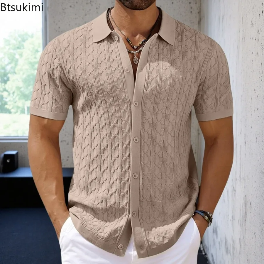 Latina Men’s Knitted Short Sleeve Polo Shirt