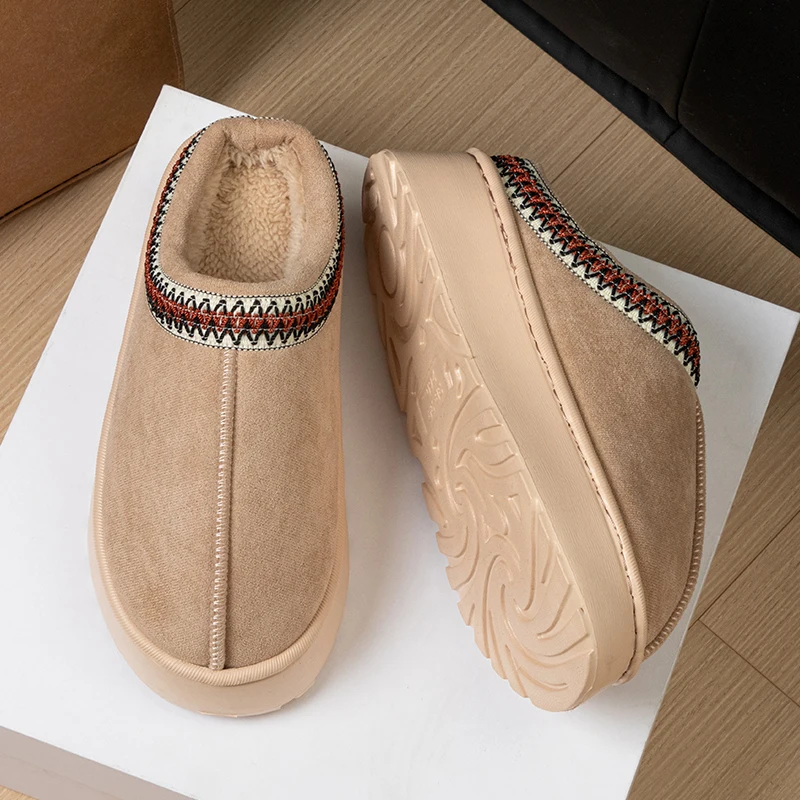 Ember Women’s Plush Indoor Outdoor Slippers with Anti Slip Sole