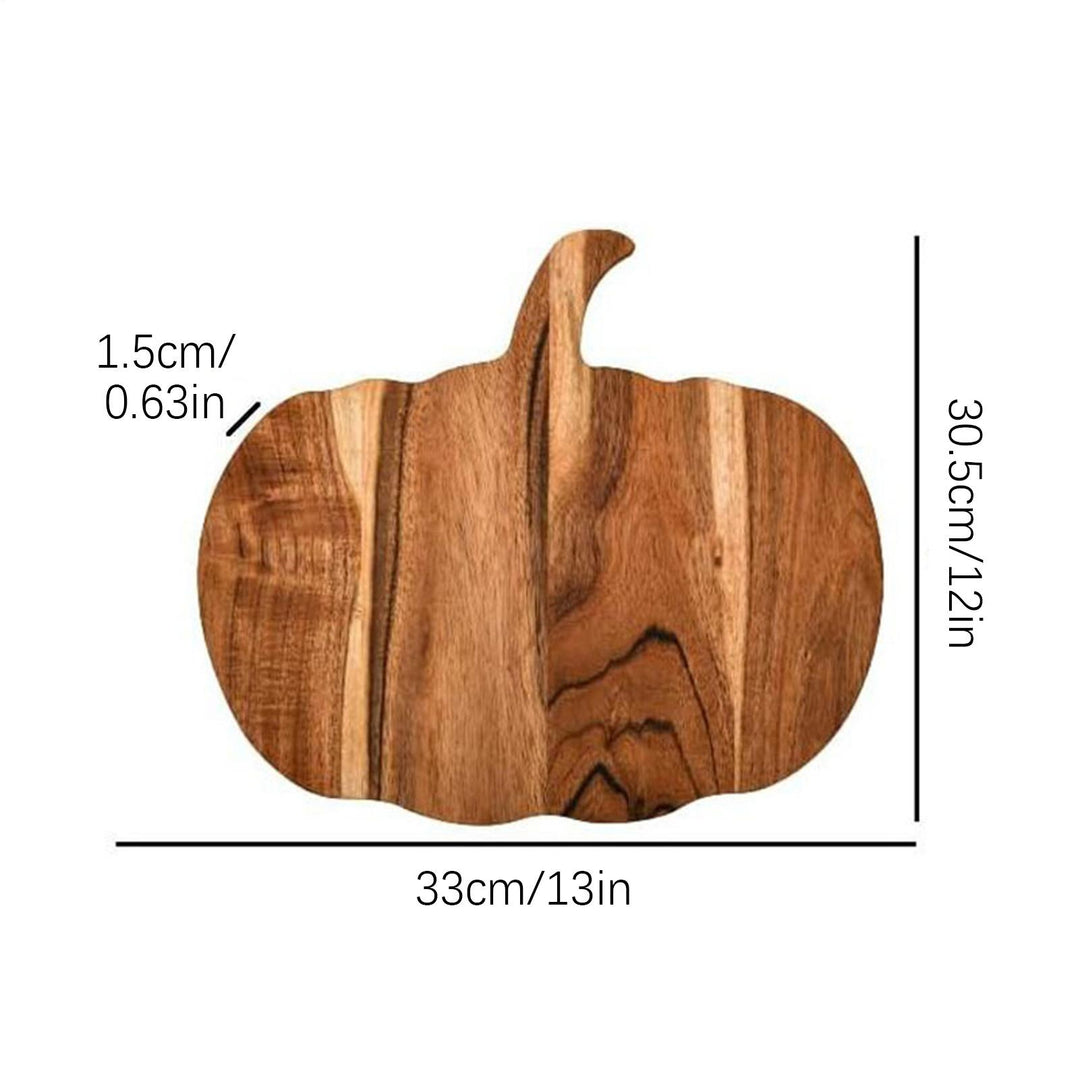 Wooden Pumpkin Shaped Cutting Board and Serving Platter