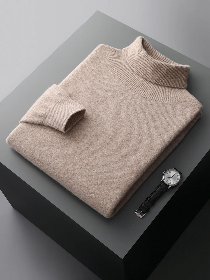 Napoli Men’s Merino Wool Turtleneck Sweater