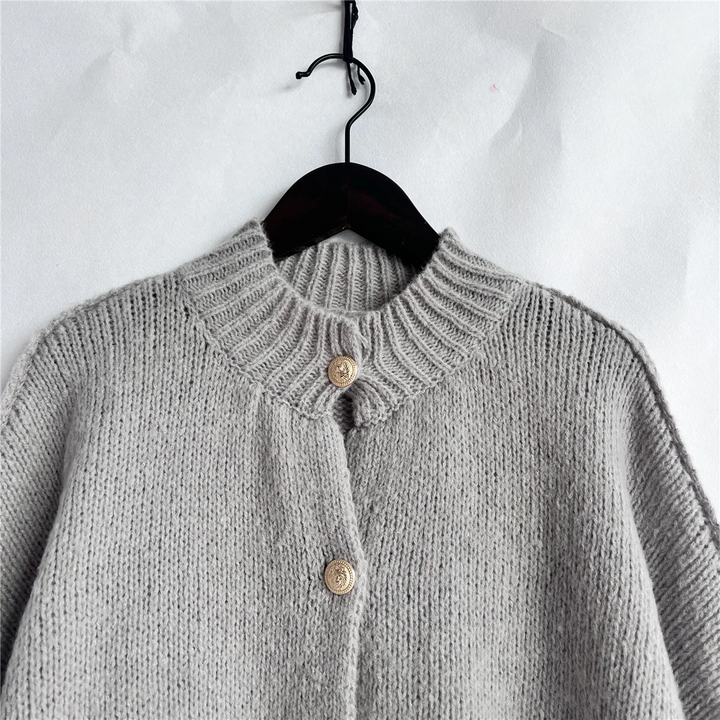 Aurelia Women’s Oversized Knitted Button Up Cardigan