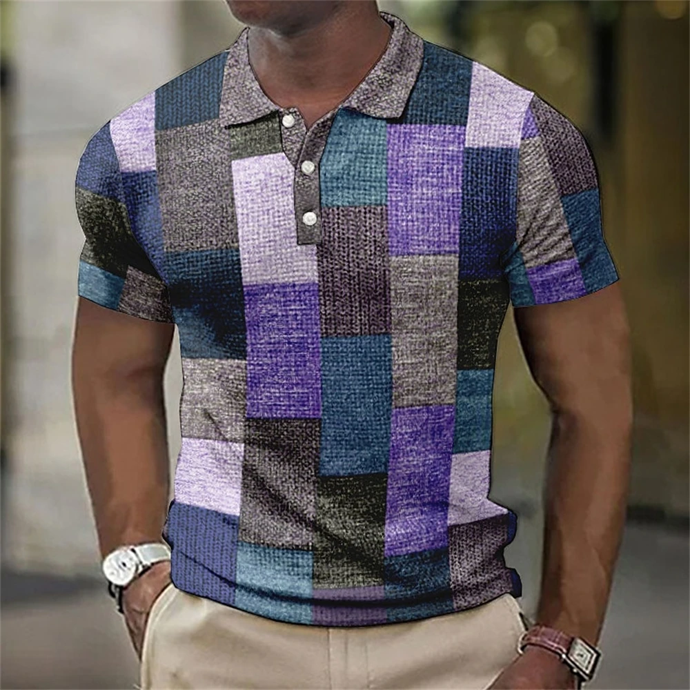 Modena Men’s Printed Polo Shirt Short Sleeve Casual Top