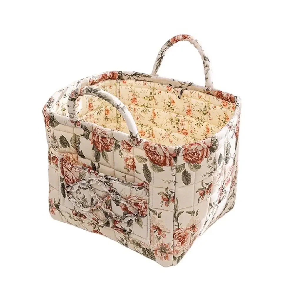Fabric Storage Basket with Handles – Foldable, Stackable, Washable Organizer