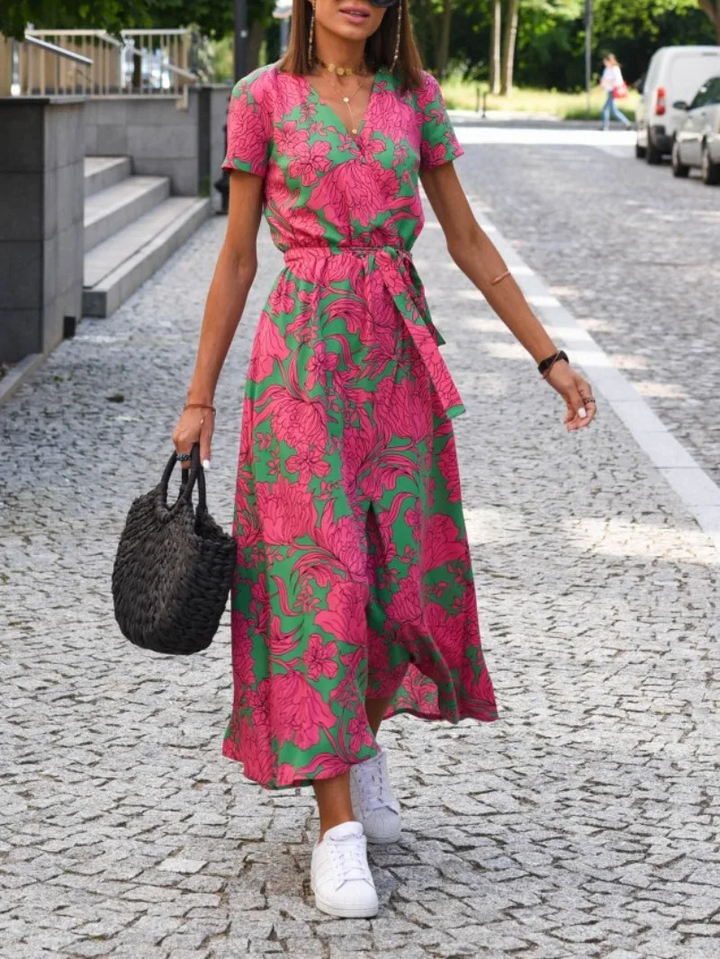 Evie Wrap Maxi Dress