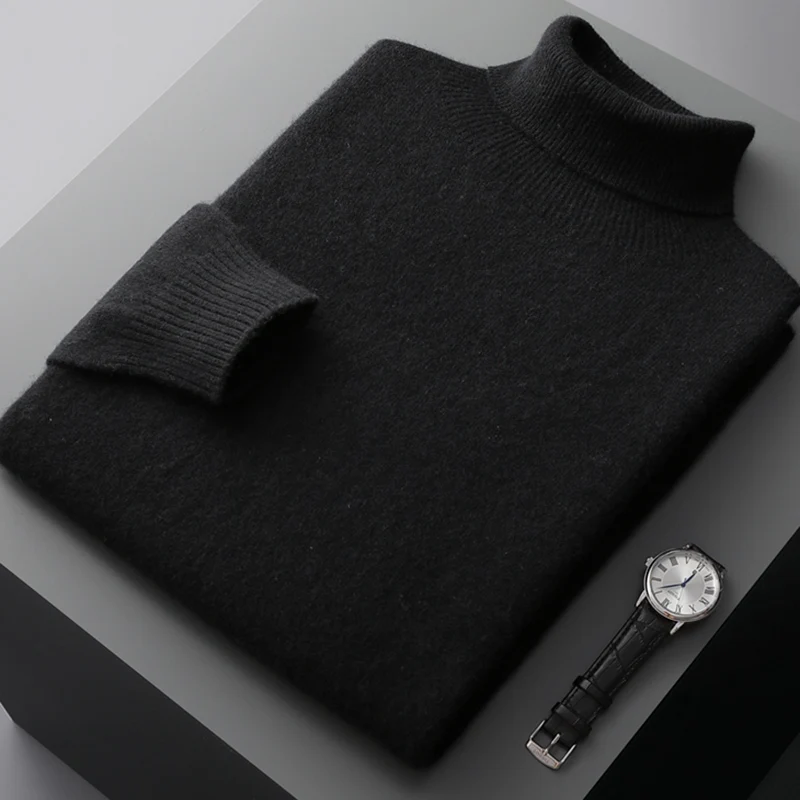 Napoli Men’s Merino Wool Turtleneck Sweater