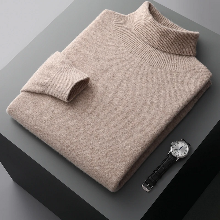 Napoli Men’s Merino Wool Turtleneck Sweater
