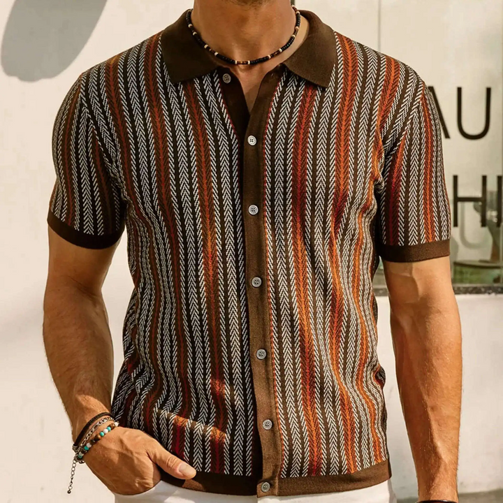Latina Men’s Knitted Short Sleeve Polo Shirt