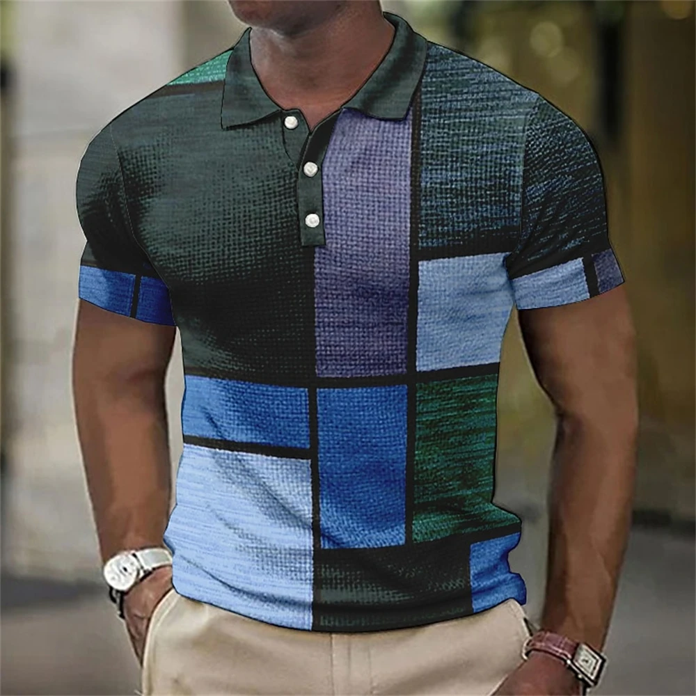 Modena Men’s Printed Polo Shirt Short Sleeve Casual Top