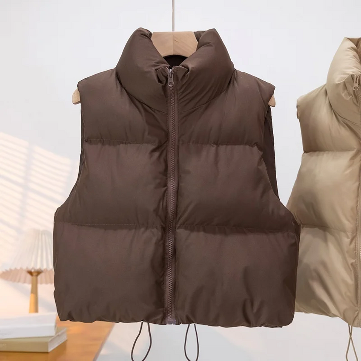 Indiana Women’s Puffer Vest Sleeveless Cotton Padded Jacket