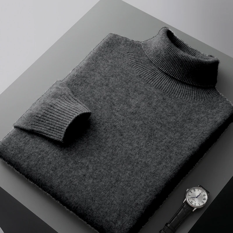 Napoli Men’s Merino Wool Turtleneck Sweater