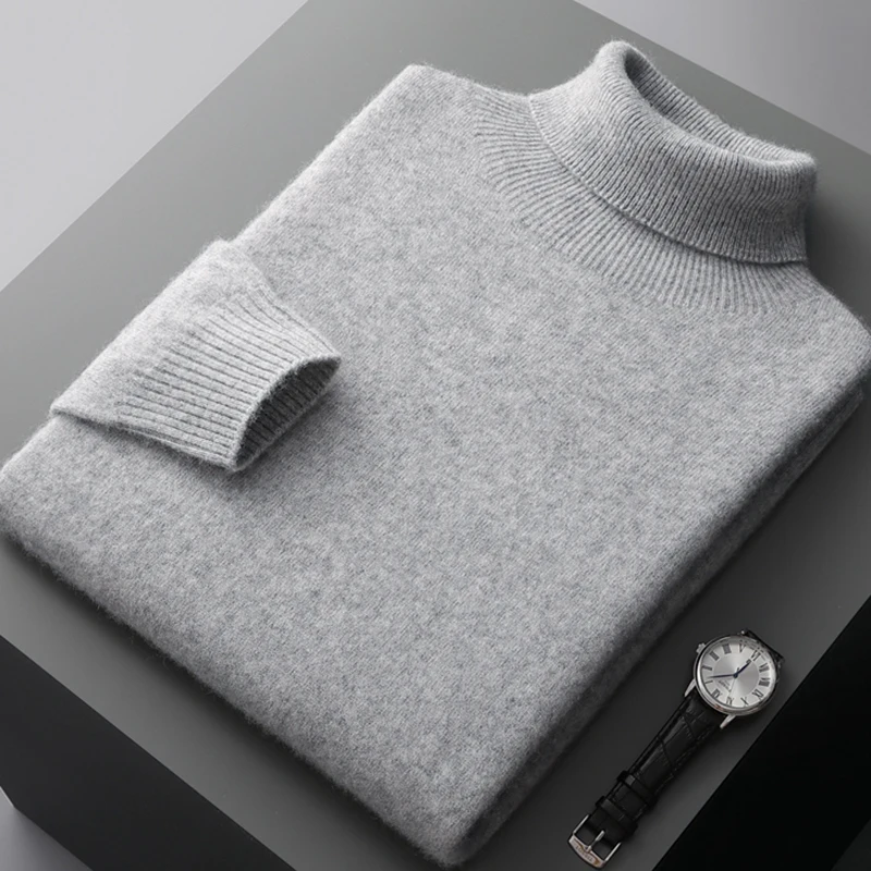 Napoli Men’s Merino Wool Turtleneck Sweater