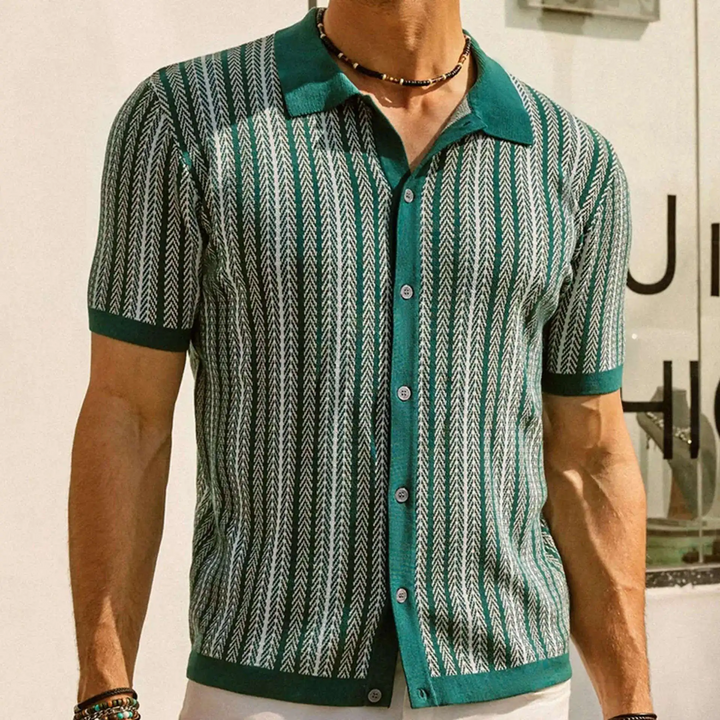 Latina Men’s Knitted Short Sleeve Polo Shirt