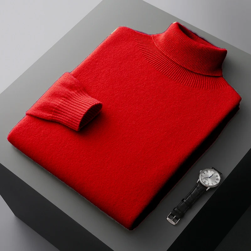 Napoli Men’s Merino Wool Turtleneck Sweater