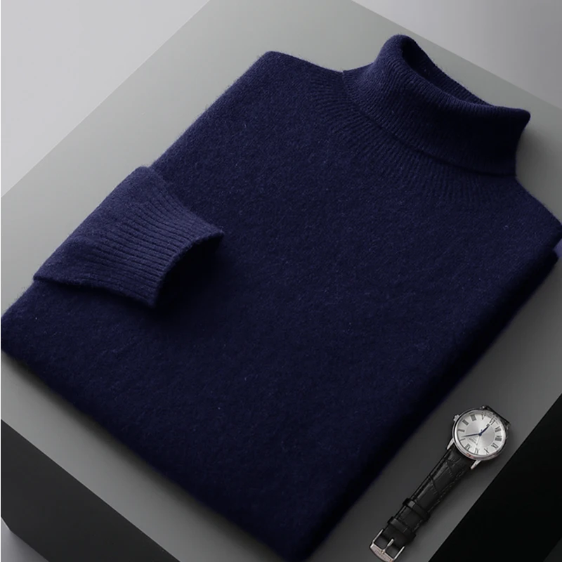 Napoli Men’s Merino Wool Turtleneck Sweater