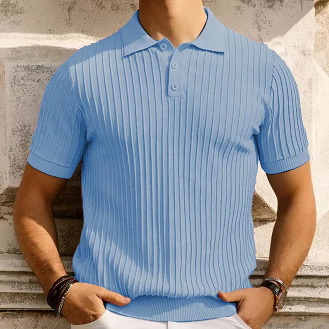 Latina Men’s Knitted Short Sleeve Polo Shirt
