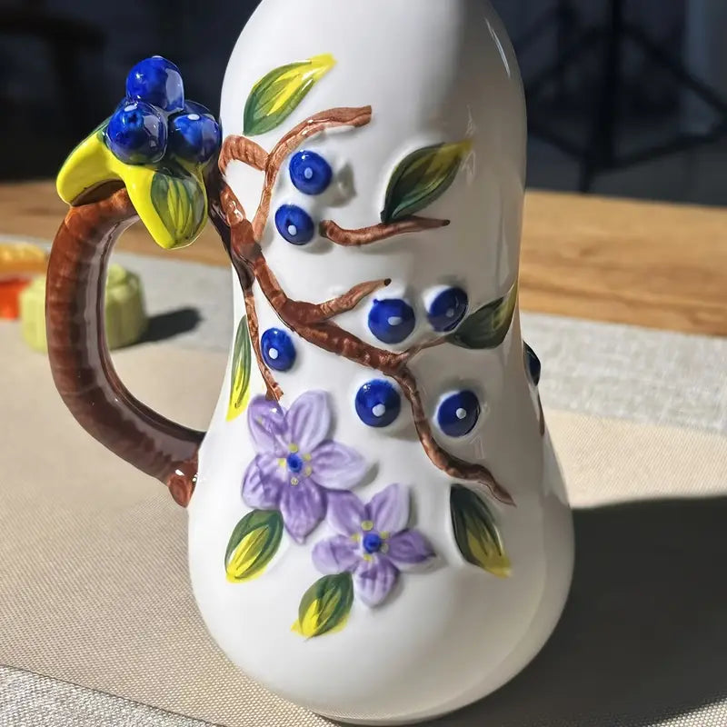 2pcs Ceramic Oil Bottles with Pourer Spouts